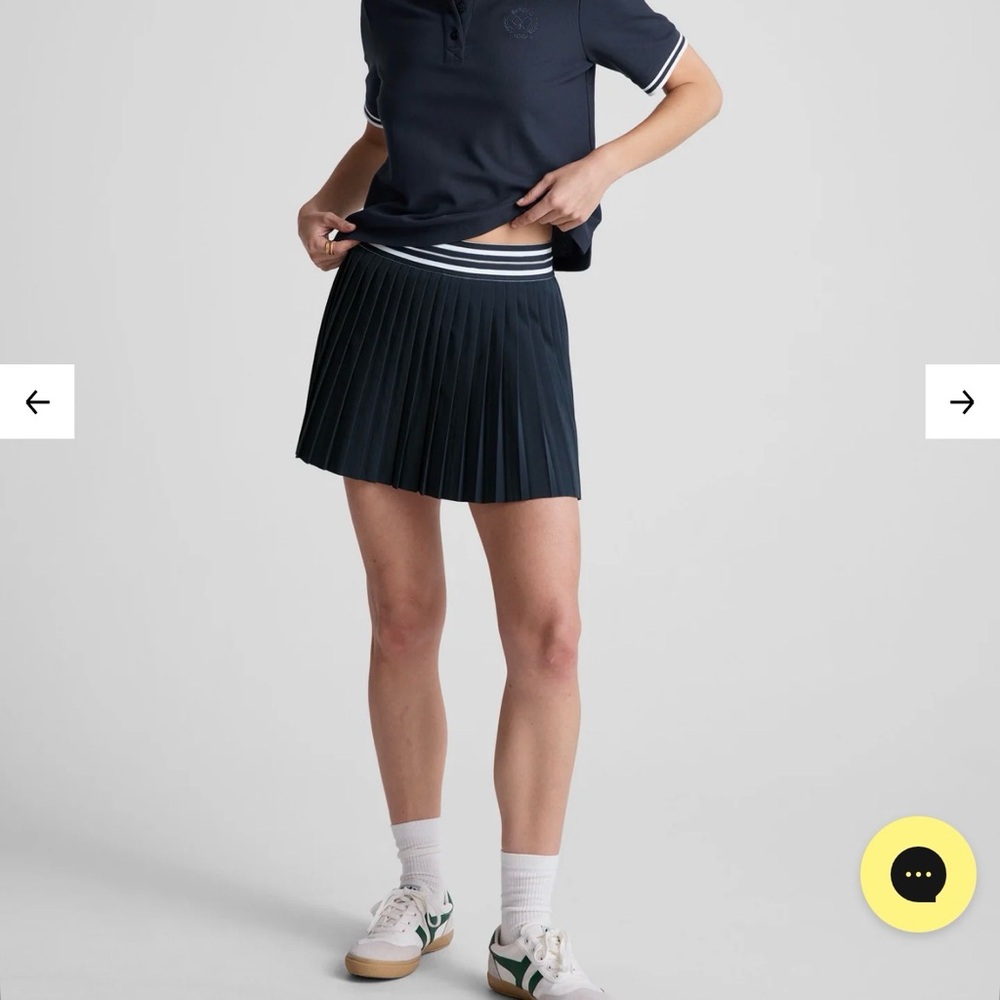 Beyond yoga pleated If You Pleats Tipped Elastic Mini Skirt